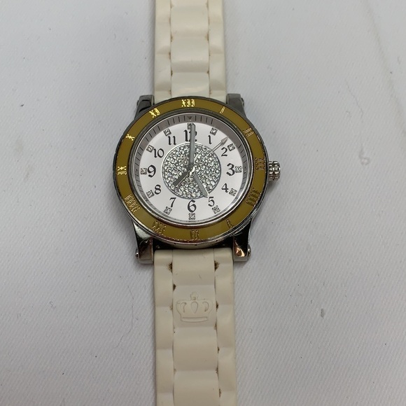 Juicy Couture Glitter Crystal Watch - White/Silver/Gold, Stainless Steel - Picture 7 of 9